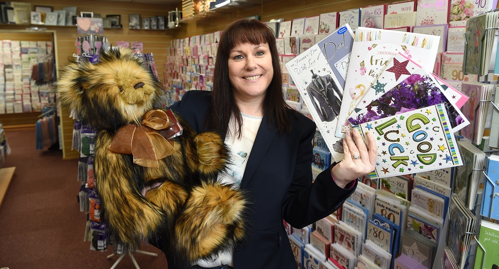 Sarah Mangan, owner Celebrations Gifts and Cards